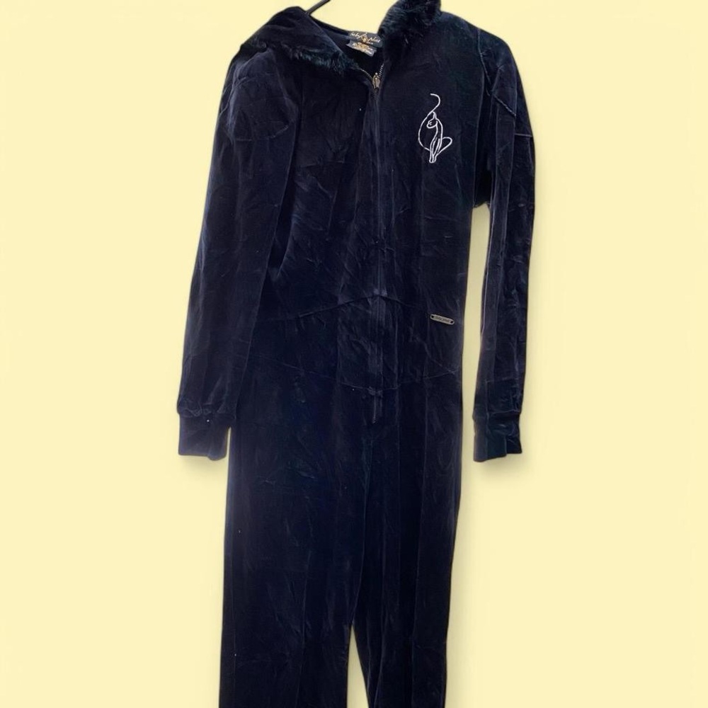 Baby Phat Black Hooded Jumpsuit